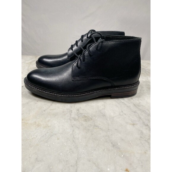 Clarks Collection Paulsen Chukka Boot Men’s 7 Black Leather - Picture 3 of 10